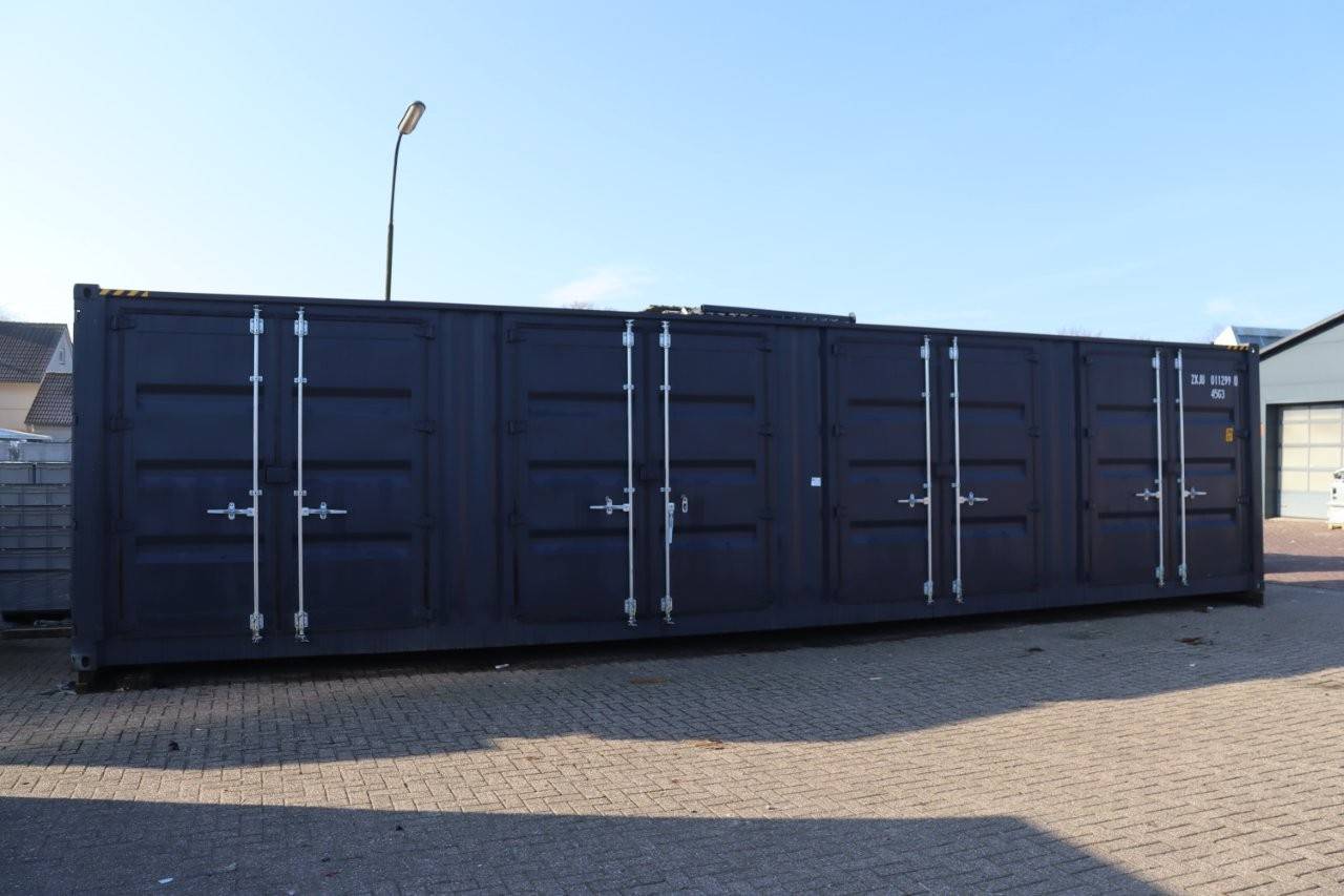 40ft High Cube Container with 4 Side Doors (1 Ship) BLACK