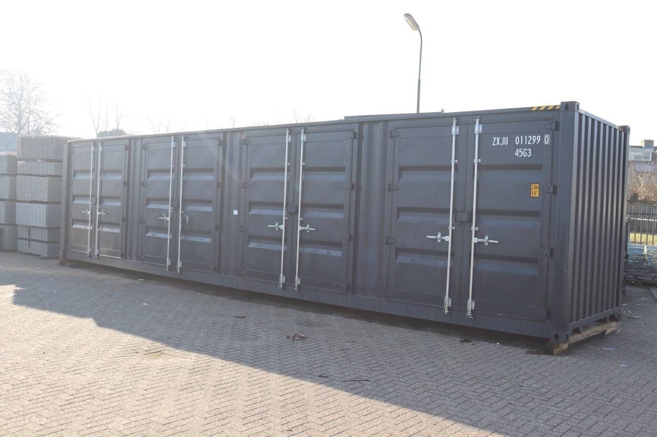 40ft High Cube Container with 4 Side Doors (1 Ship) BLACK