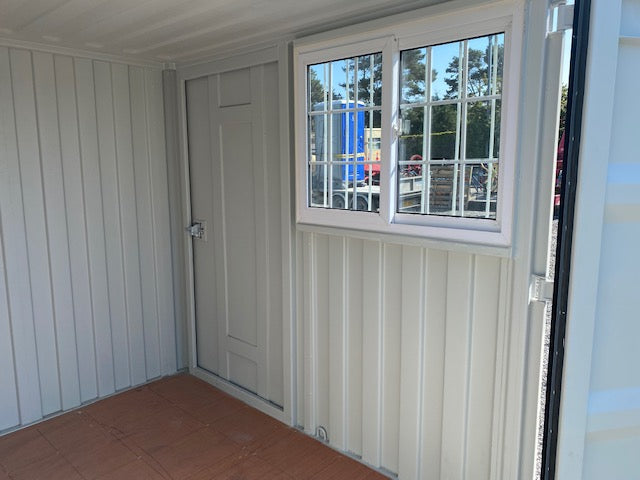 New 8ft Shipping Container with Side Door & Window