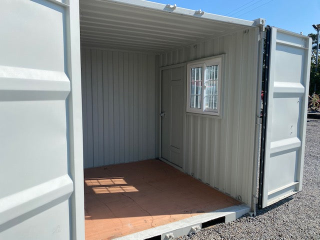 New 9ft Shipping Container with Side Door & Window