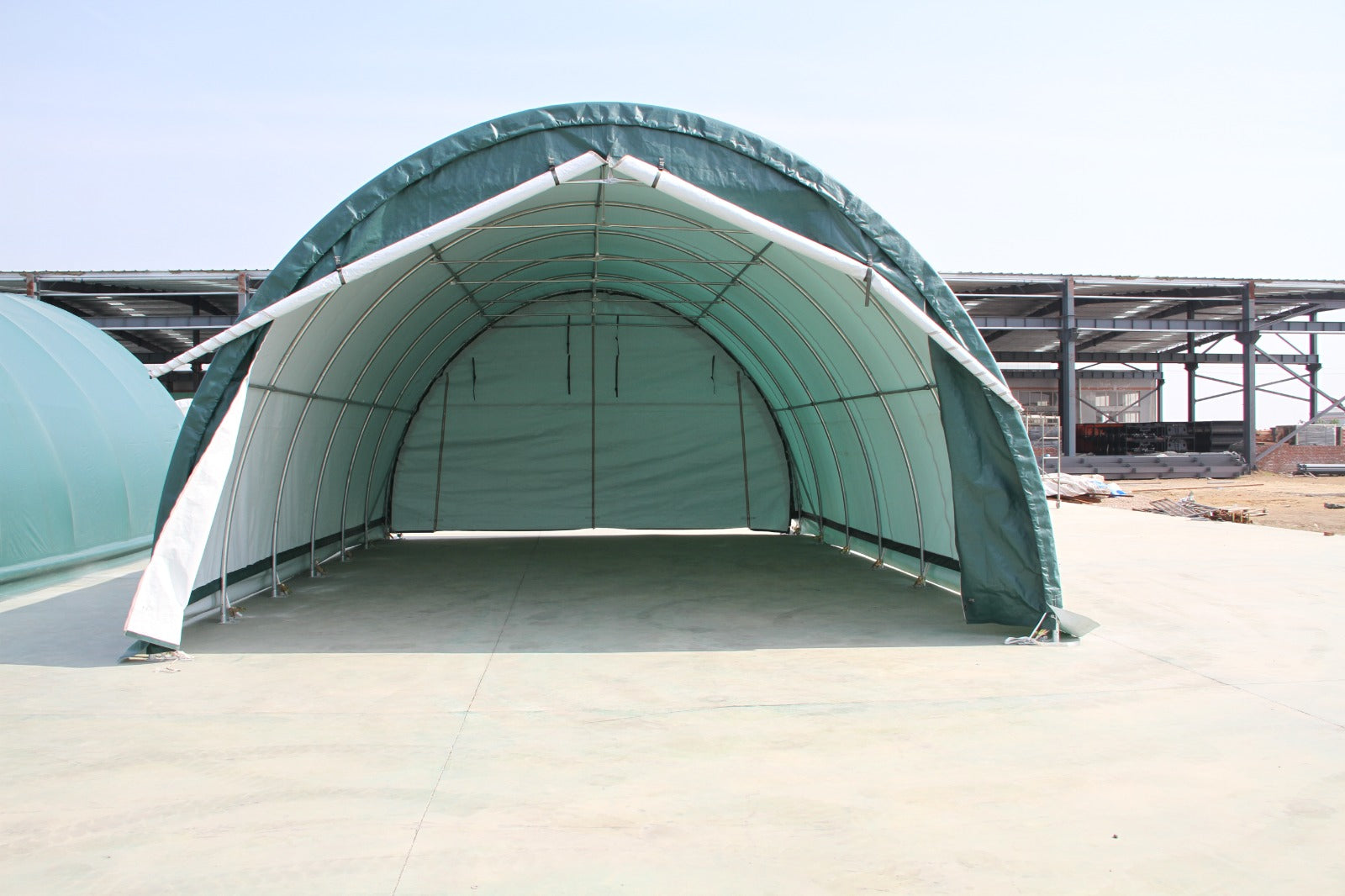 S203012R Green PVC Shelter