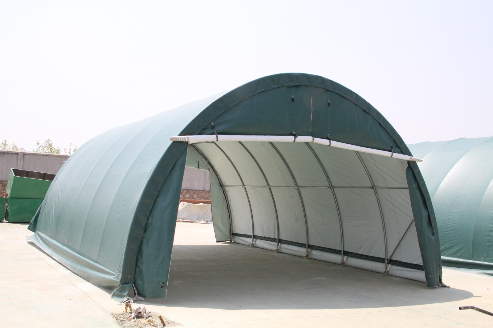 S203012R Green PVC Shelter