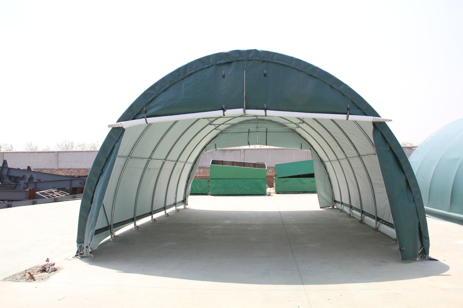 S203012R Green PVC Shelter