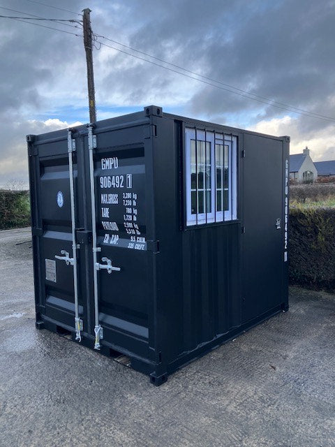 New 8ft Shipping Container with Side Door & Window