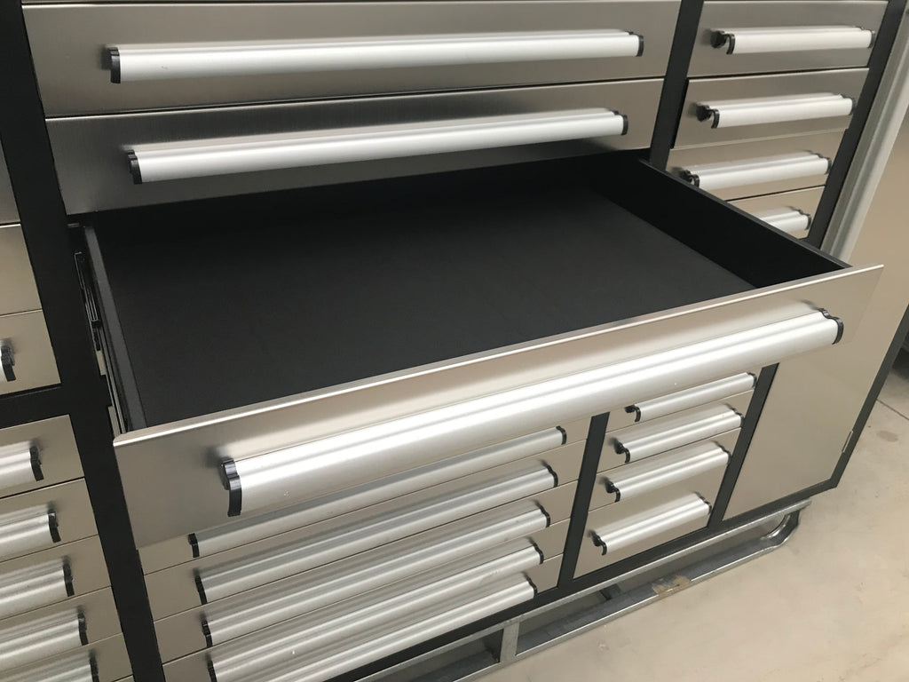 New Stainless Steel 7ft Workbench with 35 Drawers