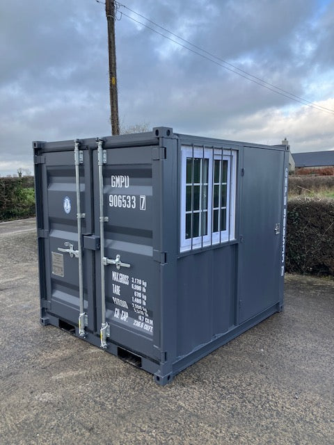 New 7ft Shipping Container with Side Door & Window