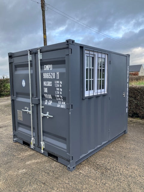 New 8ft Shipping Container with Side Door & Window