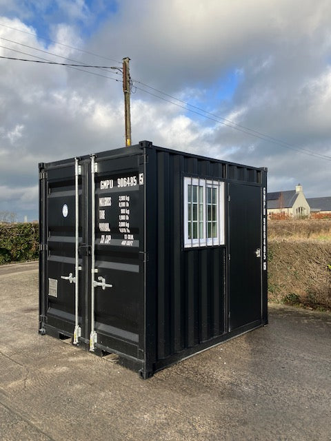 New 9ft Shipping Container with Side Door & Window