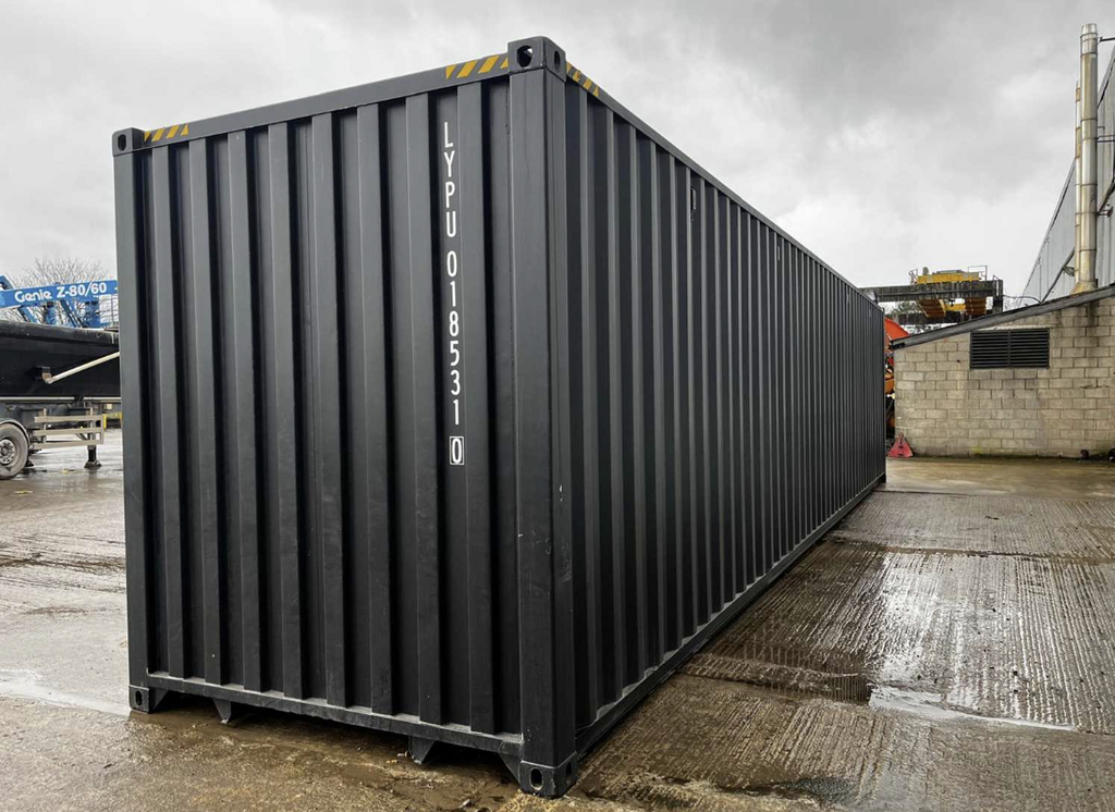 40ft High Cube Container with 3 Side Doors (1 Ship) BLACK