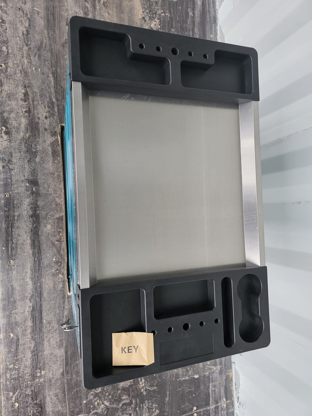 New Phixwell Workbench, 7 Drawers & 1 Cabinet complete with 6 Trays of Tools (TEAL)