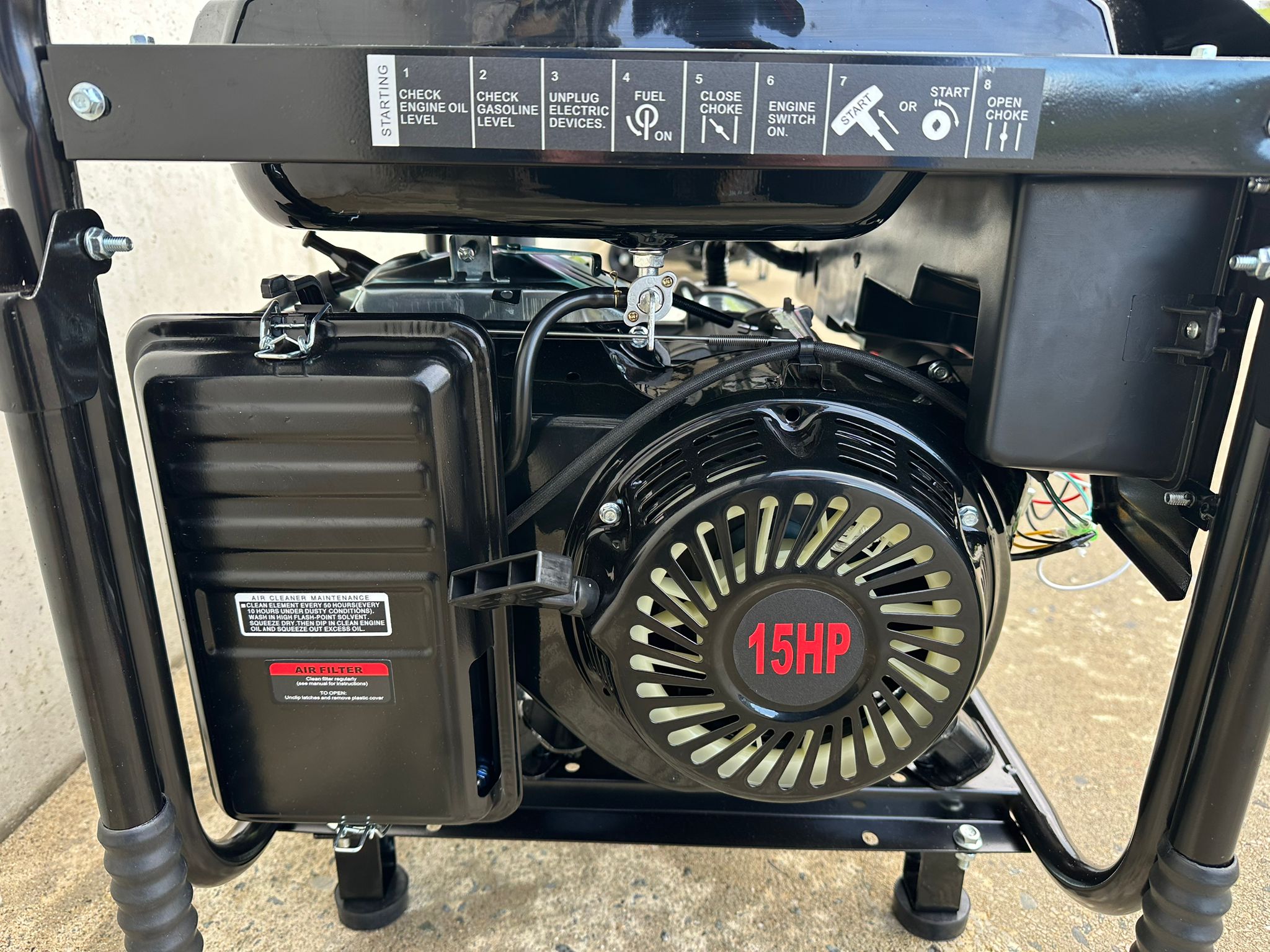 New Phixwell LB5000 Petrol Site Generator, 110V/ 230V, 15HP