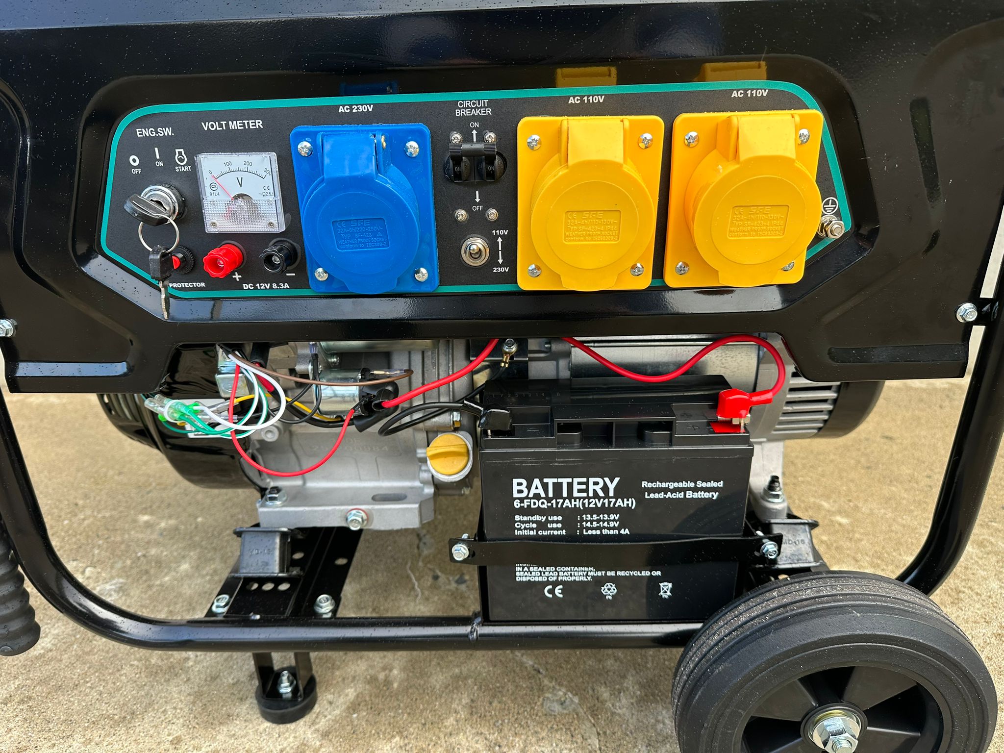 New Phixwell LB6000 Petrol Site Generator, 110V/ 230V, 15HP