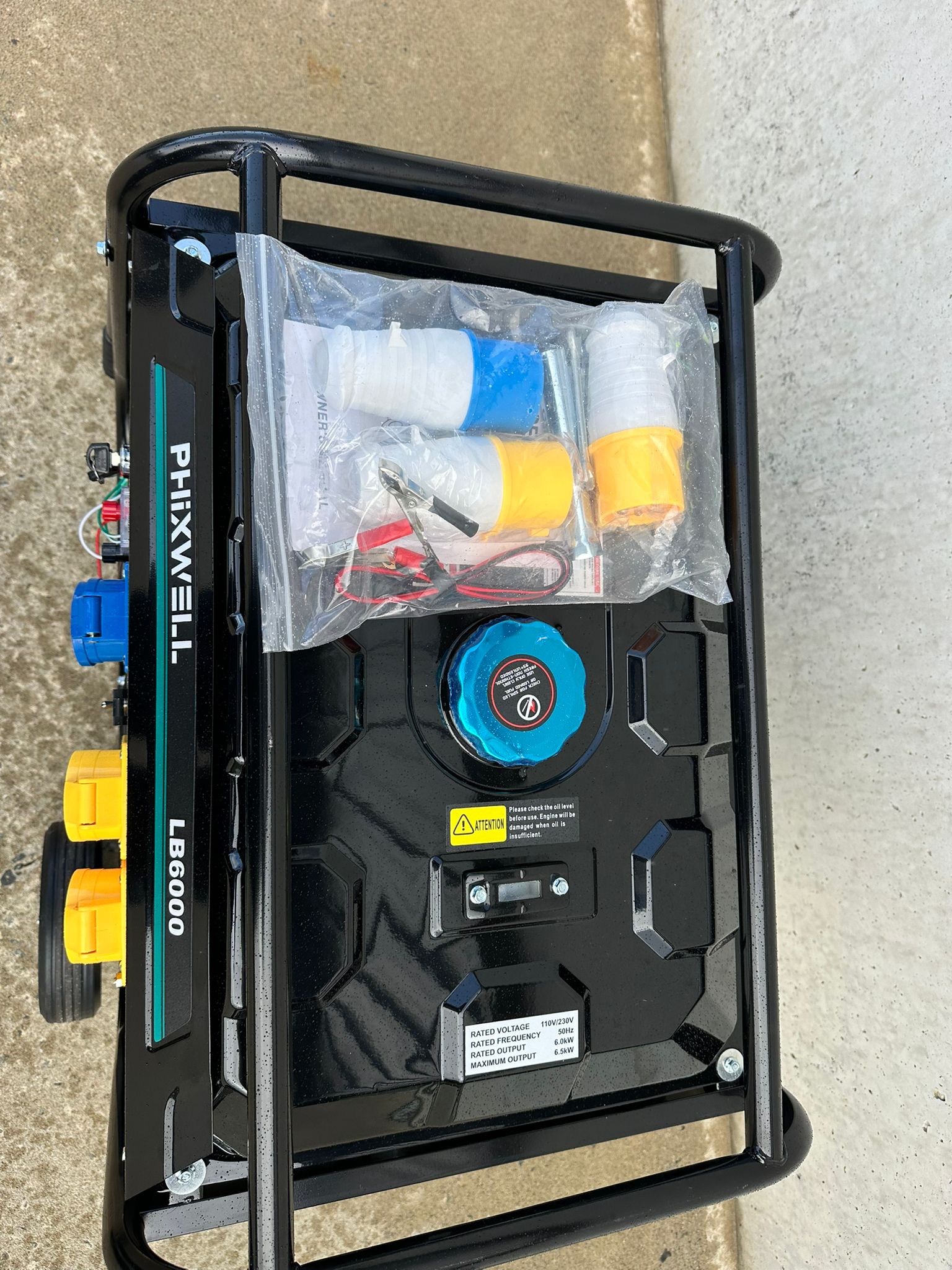 New Phixwell LB6000 Petrol Site Generator, 110V/ 230V, 15HP