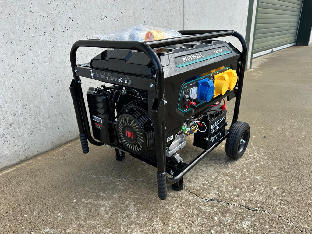 New Phixwell LB7000 Petrol Site Generator, 110V/ 230V, 17HP