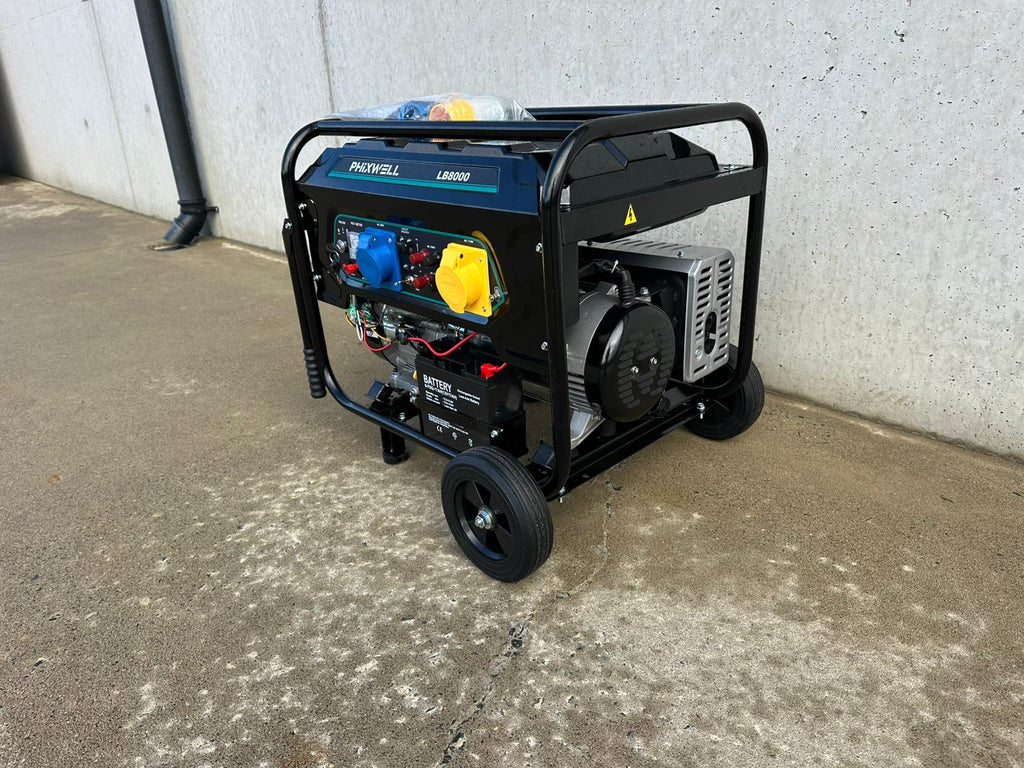 New Phixwell LB8000 Petrol Site Generator, 110V/ 230V, 18HP
