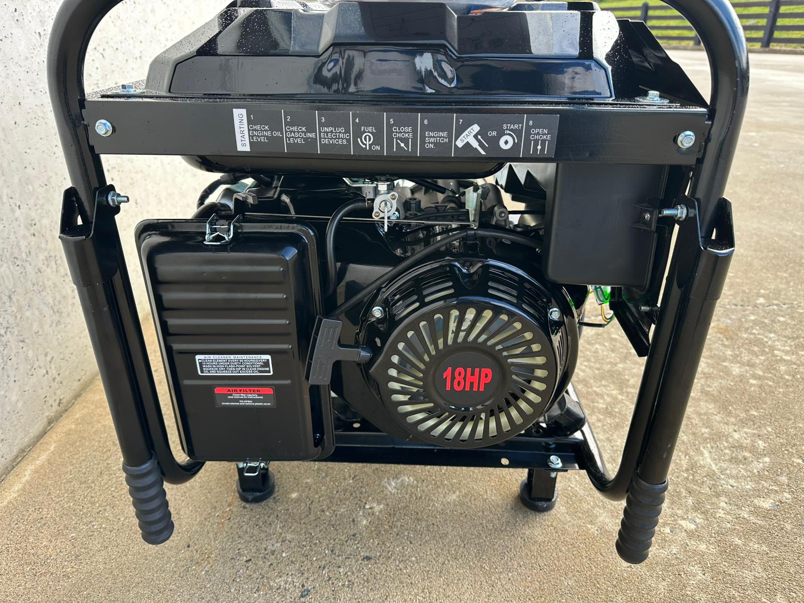 New Phixwell LB8000 Petrol Site Generator, 110V/ 230V, 18HP