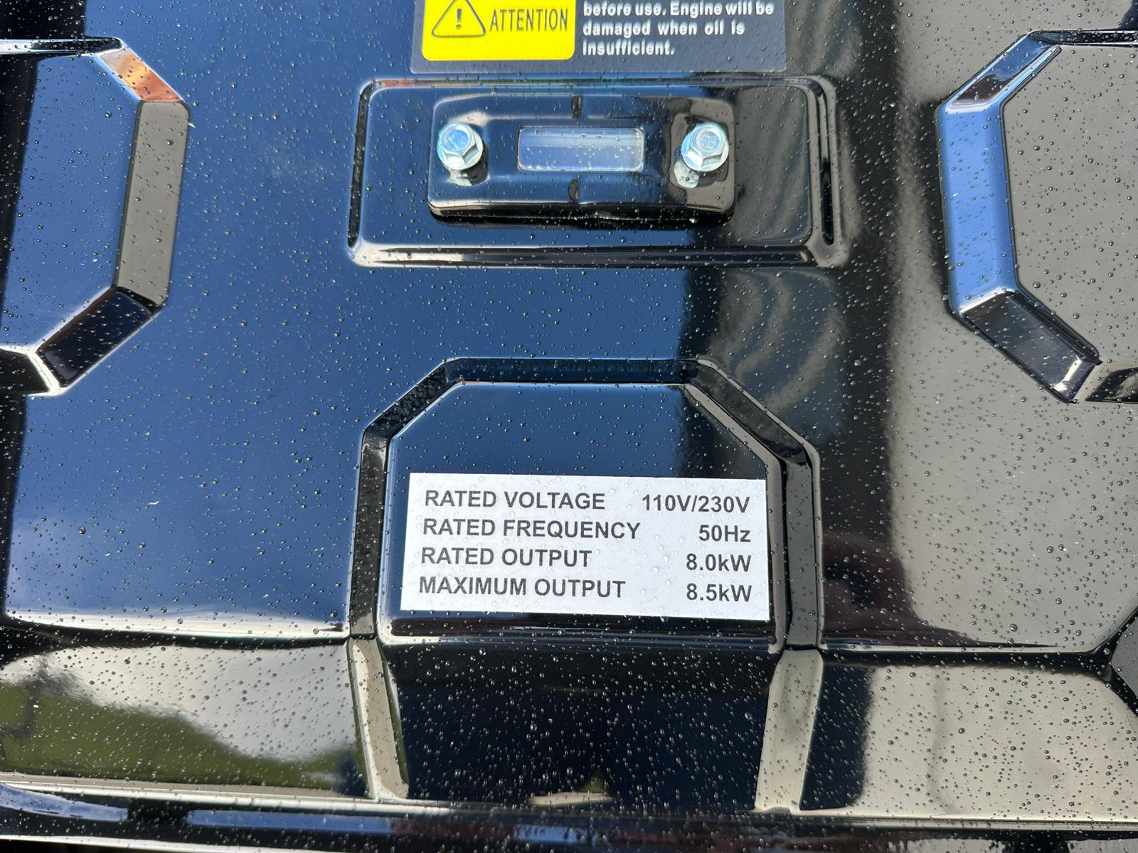 New Phixwell LB8000 Petrol Site Generator, 110V/ 230V, 18HP