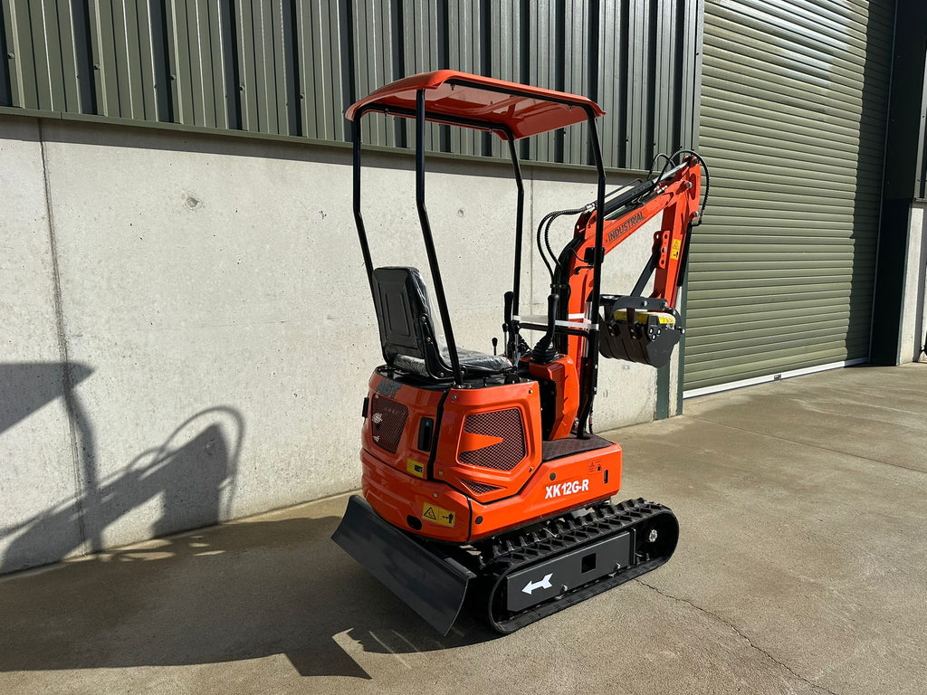 New AGT XK12G-R 1 Ton Mini Excavator, Rubber Tracks, Blade, Canopy, Petrol Engine (Copy)