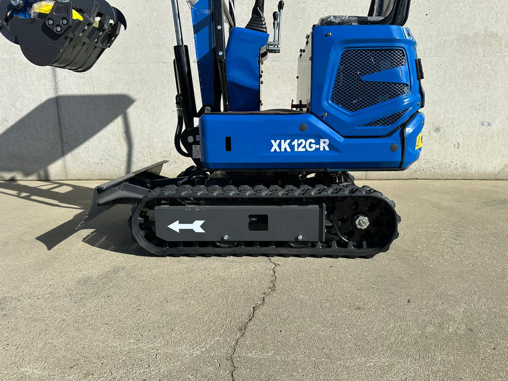 New AGT KX12R 1 Ton Mini Excavator, Rubber Tracks, Blade, Canopy, Petrol Engine