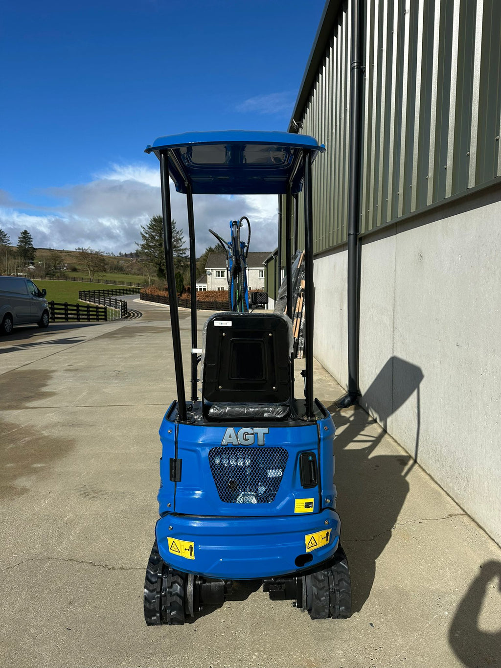 New AGT KX12R 1 Ton Mini Excavator, Rubber Tracks, Blade, Canopy, Petrol Engine