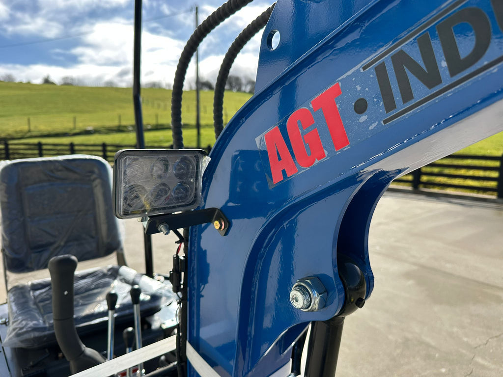 New AGT KX12R 1 Ton Mini Excavator, Rubber Tracks, Blade, Canopy, Petrol Engine