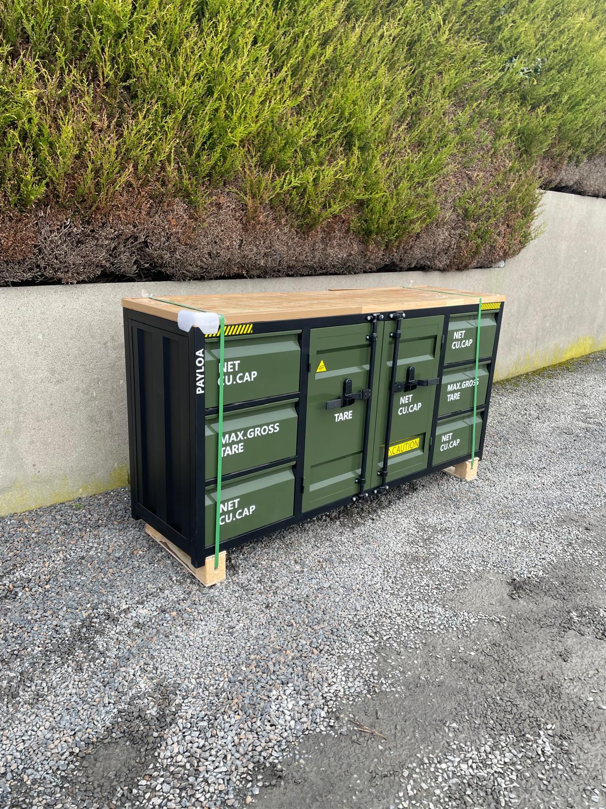 New Industrial Style 6.5ft Workbench with 6 Drawers & 2 Cabinets