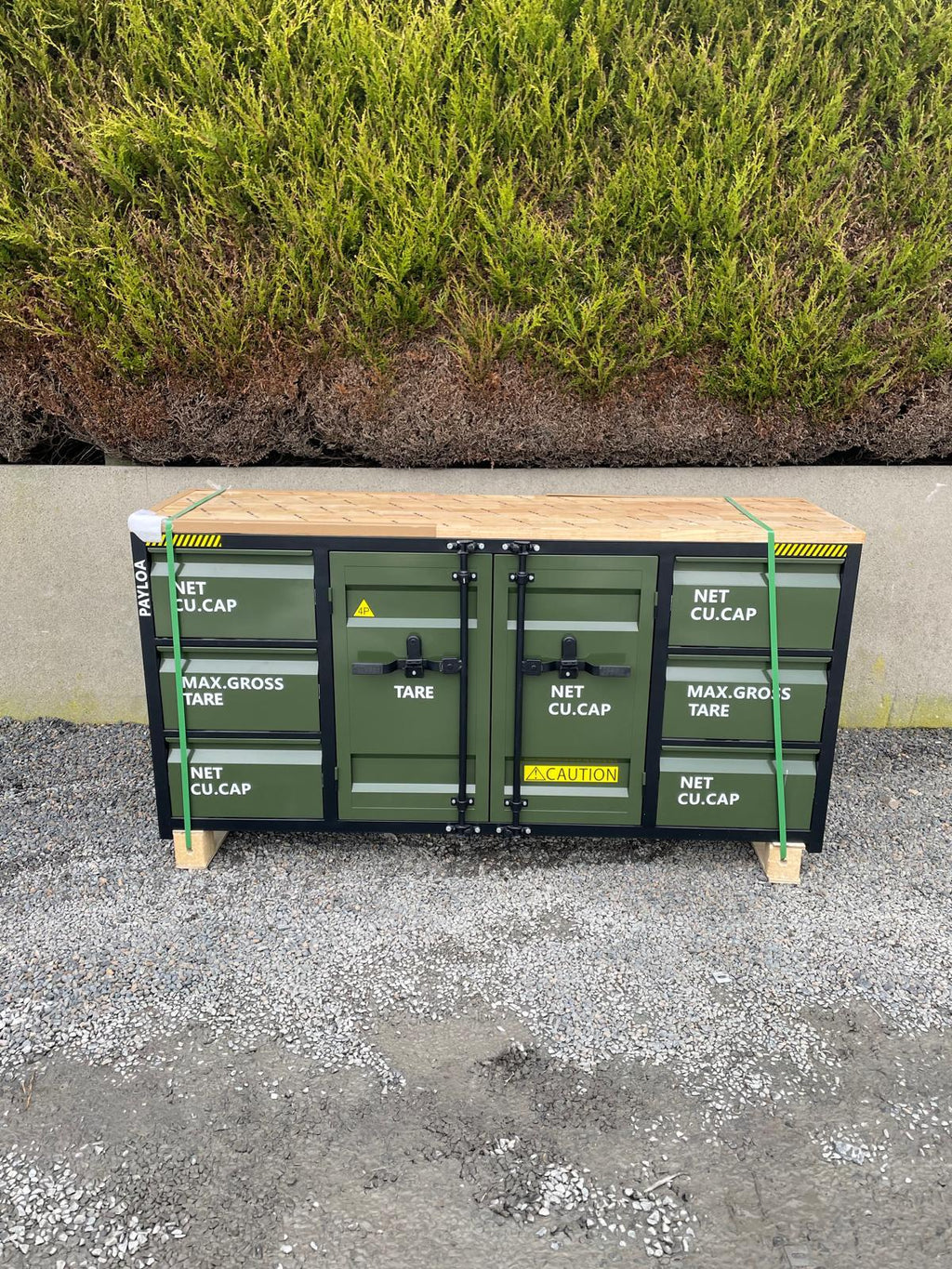 New Industrial Style 6.5ft Workbench with 6 Drawers & 2 Cabinets
