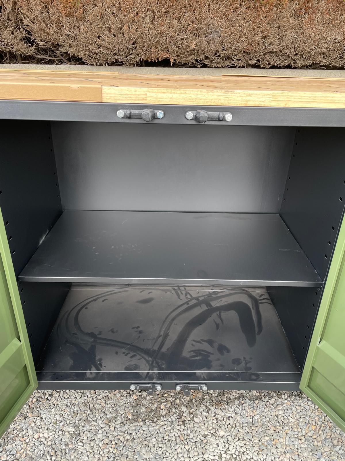 New Industrial Style 6.5ft Workbench with 6 Drawers & 2 Cabinets
