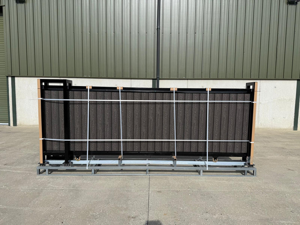 New 13ft PD13MS Electric Sliding Gate with Grey Composite Finish