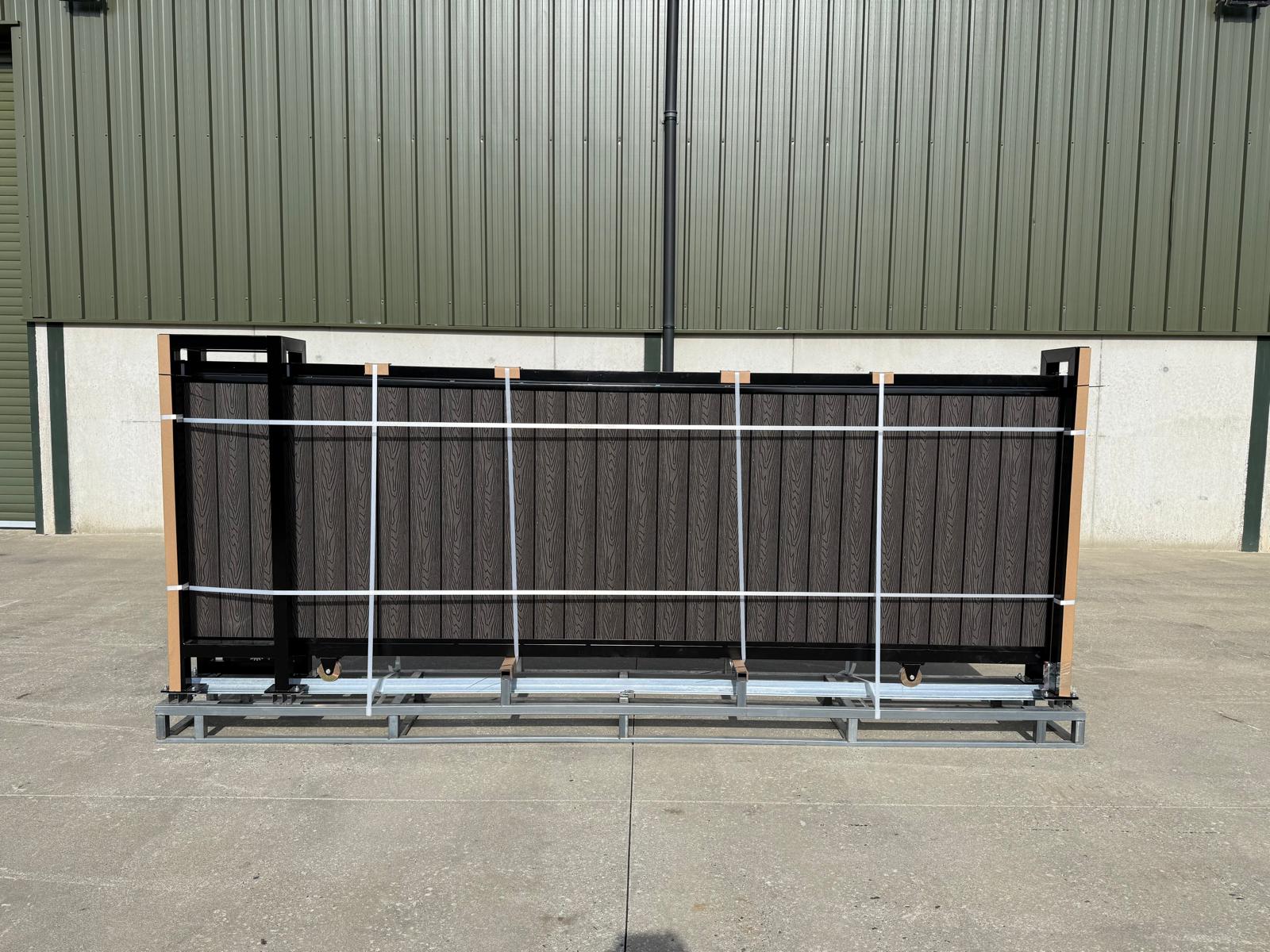 New 13ft PD13MS Electric Sliding Gate with Grey Composite Finish