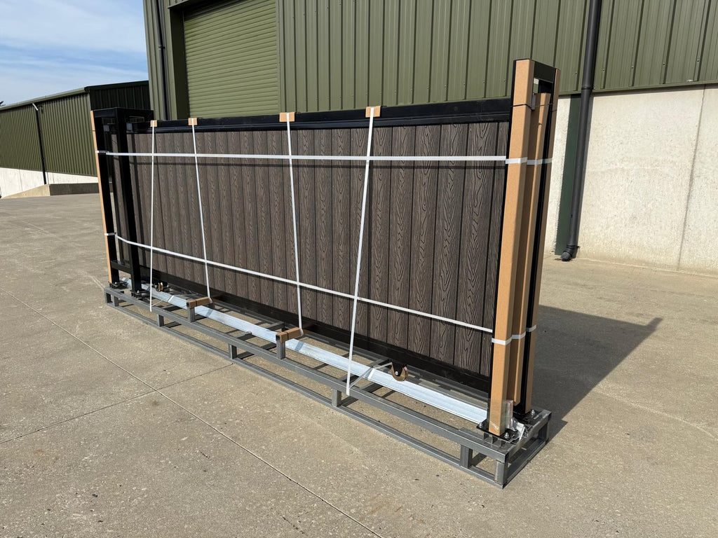 New 13ft PD13MS Electric Sliding Gate with Grey Composite Finish