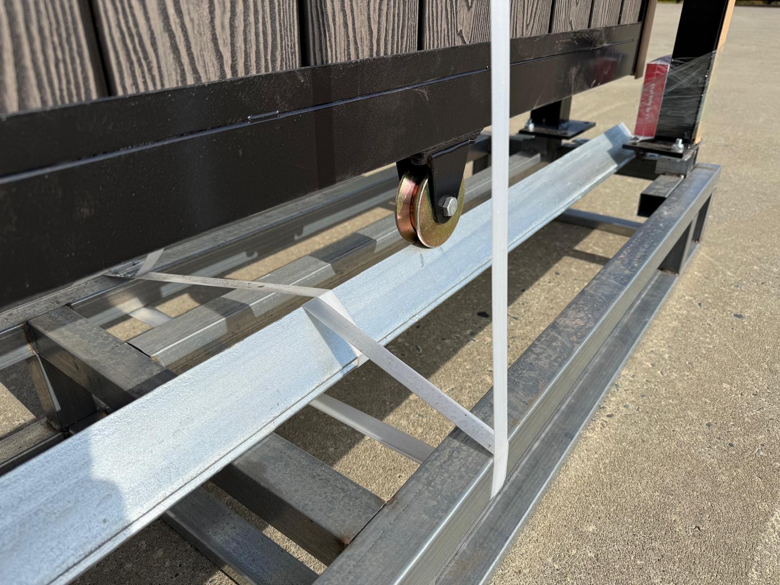 New 13ft PD13MS Electric Sliding Gate with Grey Composite Finish