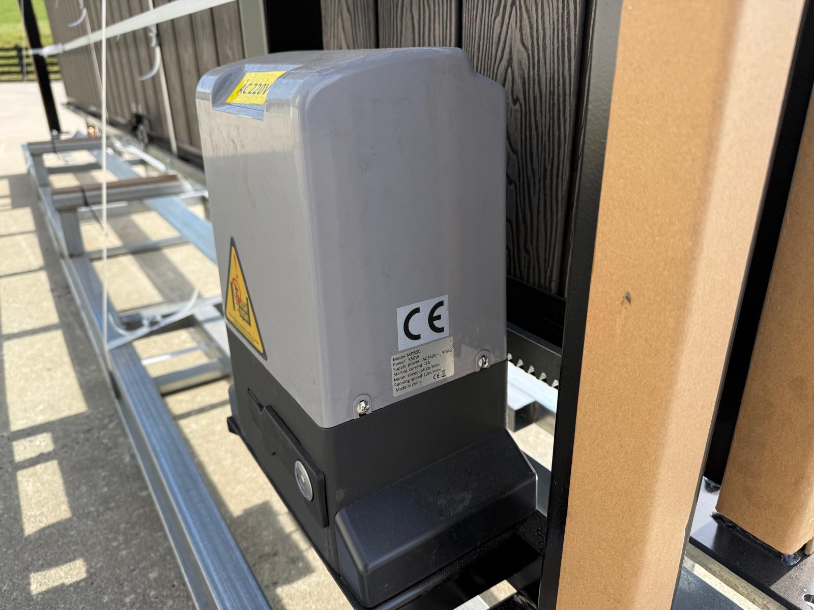 New 13ft PD13MS Electric Sliding Gate with Grey Composite Finish