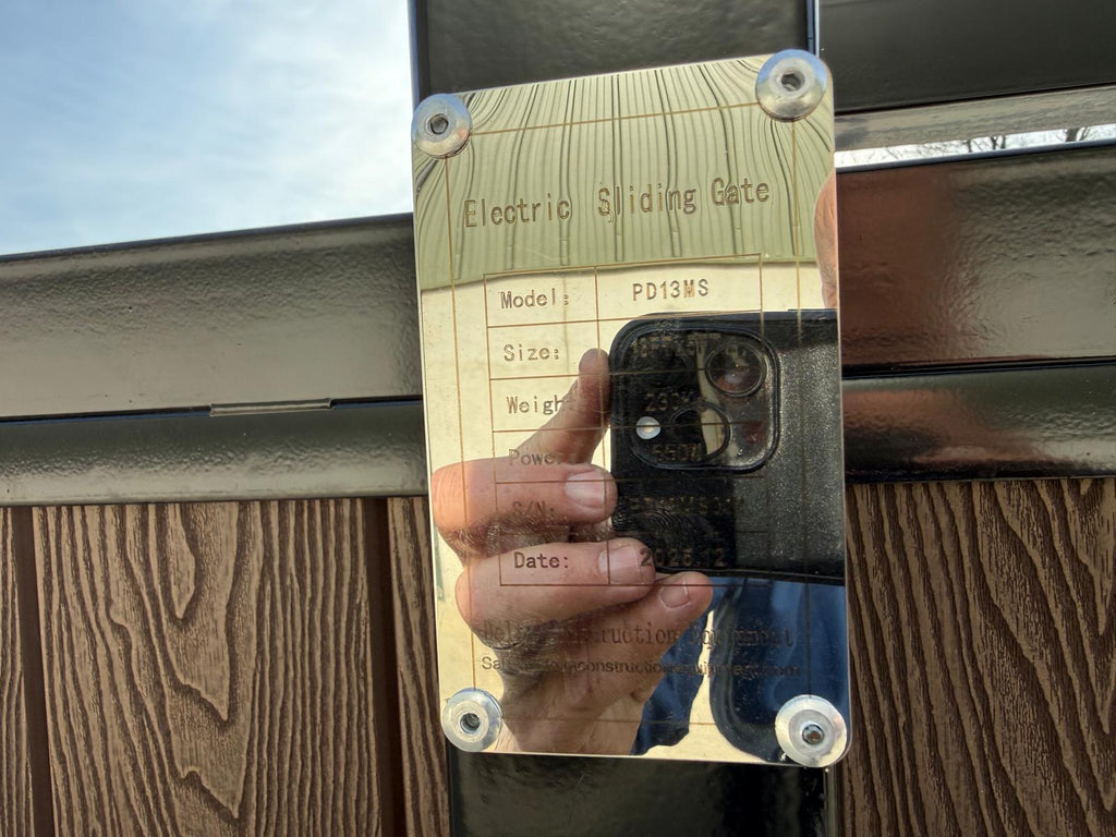 New 13ft PD13MS Electric Sliding Gate with Coffee Composite Finish