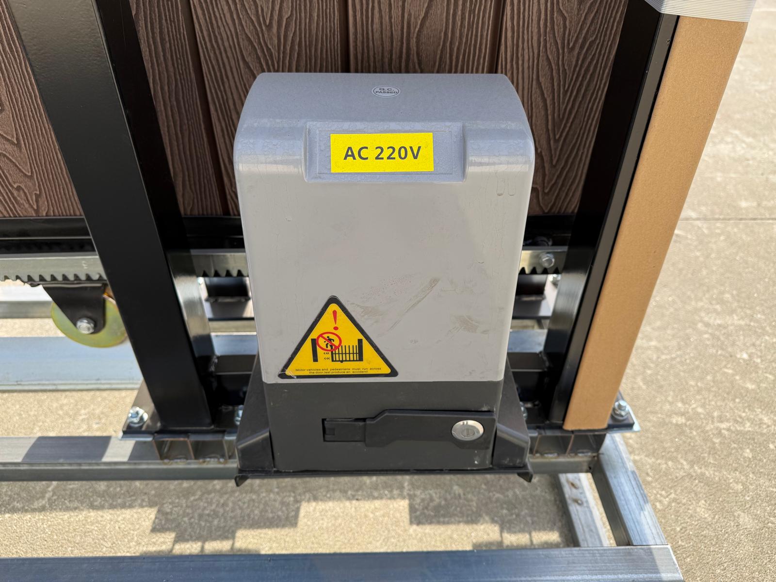 New 13ft PD13MS Electric Sliding Gate with Coffee Composite Finish