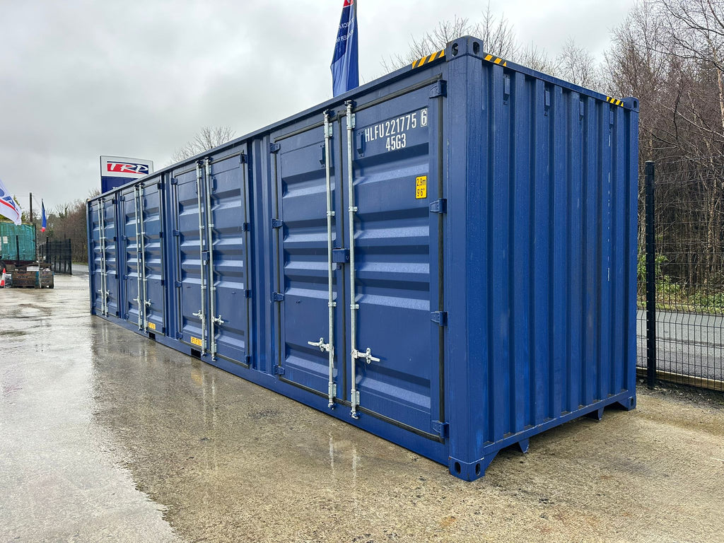 40ft High Cube Container with 4 Side Doors (1 Ship) BLUE