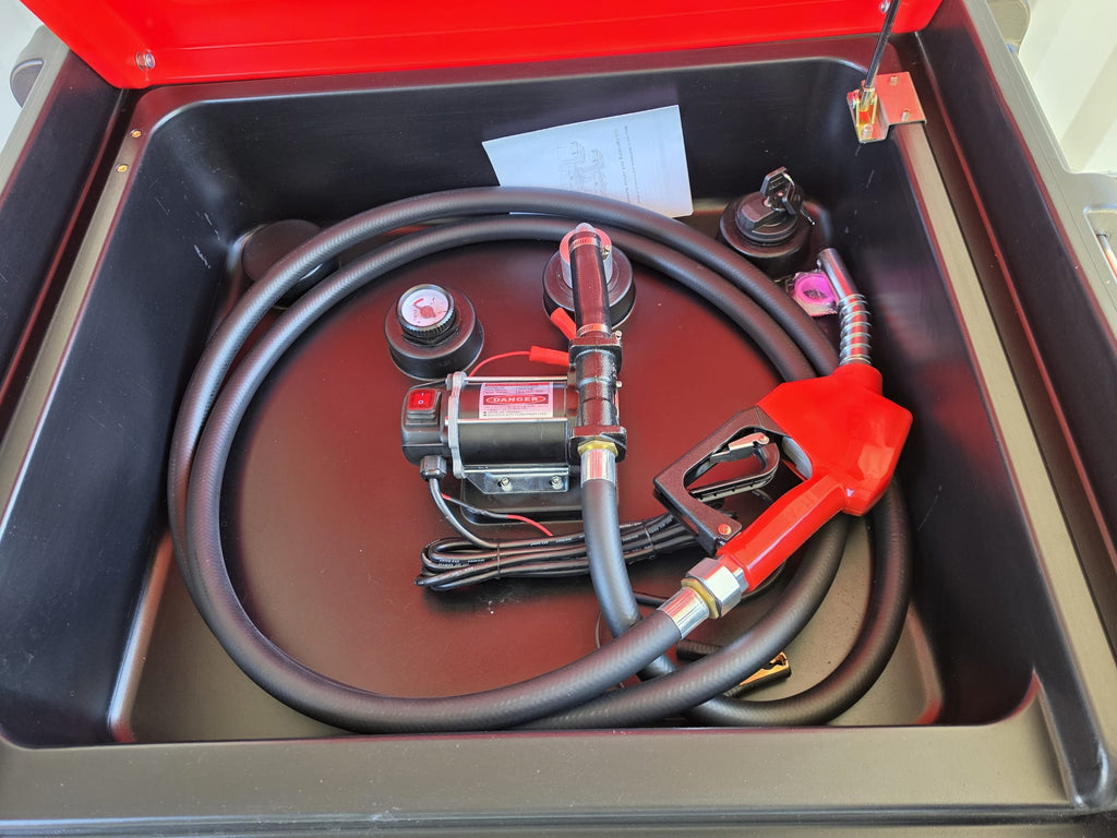 Unused Phixwell 430L Fuel Bowser With 12V Electric Pump, Delivery Hose & Gun, Fuel Gauge & Lockable Cap (Copy) (Copy)