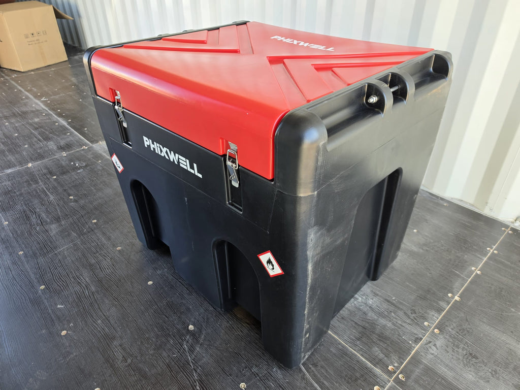 Unused Phixwell 430L Fuel Bowser With 12V Electric Pump, Delivery Hose & Gun, Fuel Gauge & Lockable Cap (Copy) (Copy)