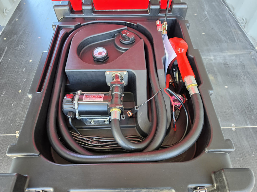 Unused Phixwell 200L Fuel Bowser With 12V Electric Pump, Delivery Hose & Gun, Fuel Gauge & Lockable Cap