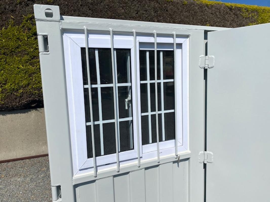 New 7ft Shipping Container with Side Door & Window