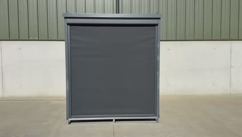 New 7ft Containerised Barbecue House with Electric Roller Shutter Door